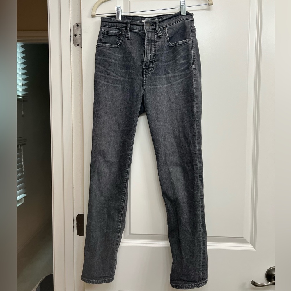 madewell the perfect vintage crop jeans black